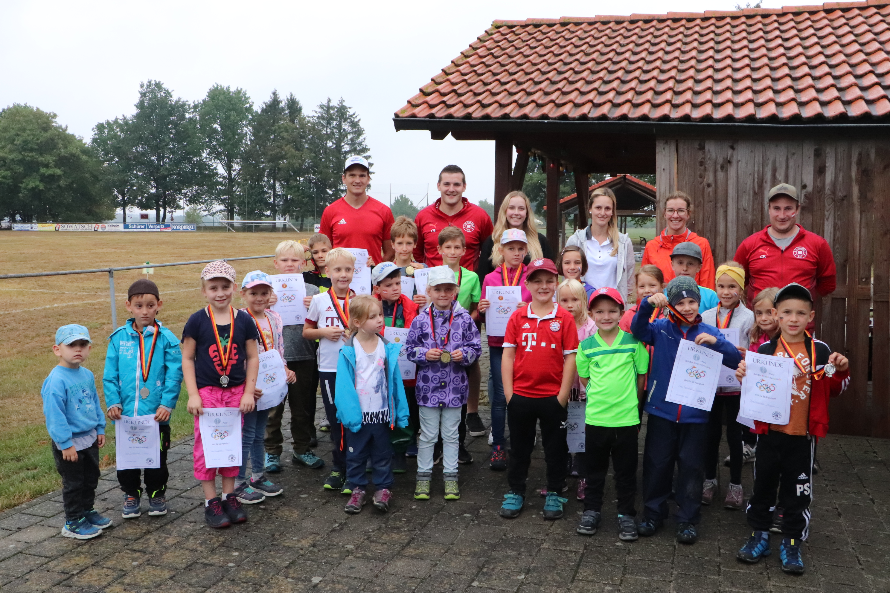 Gruppenfoto Kinderolympiade SV Pondorf