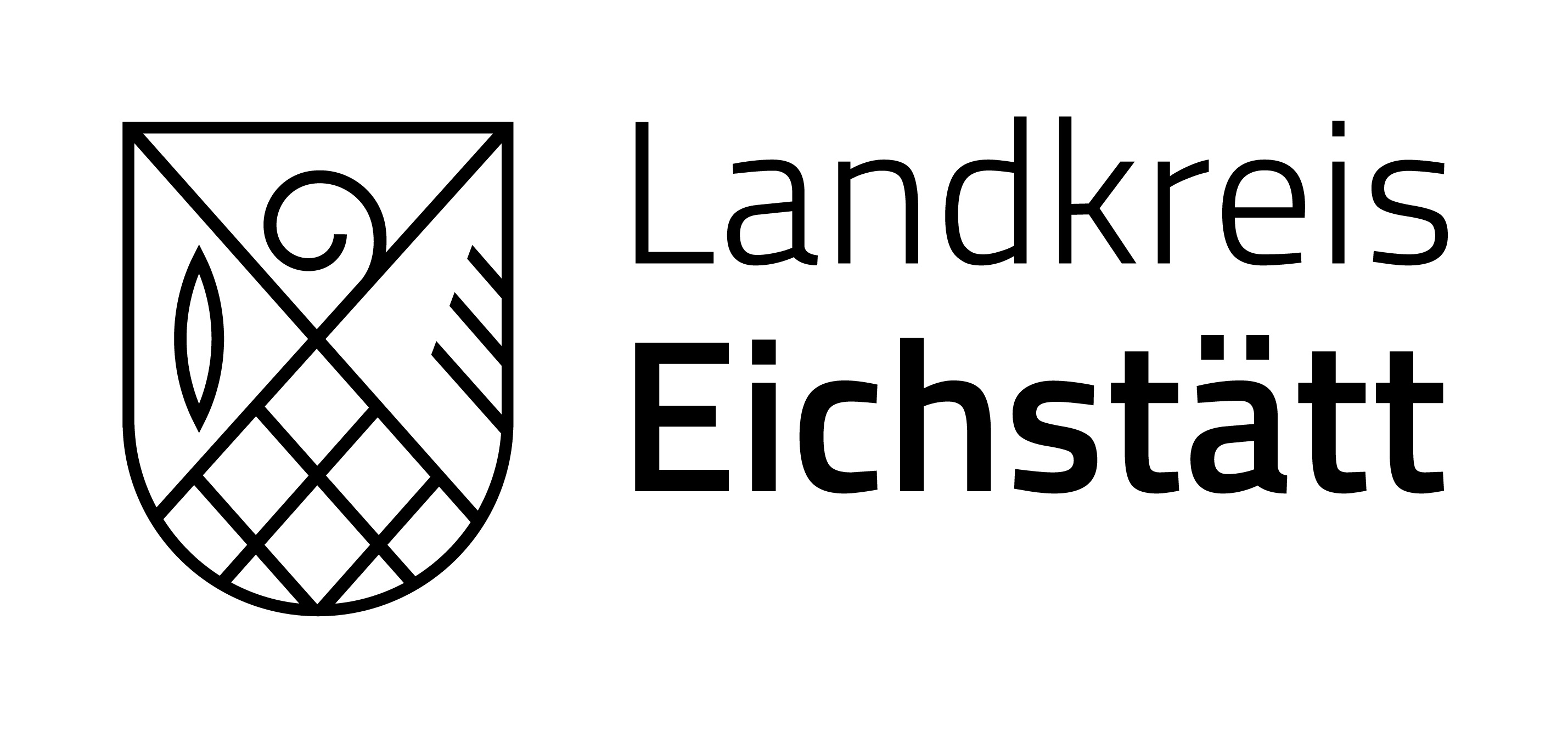 Logo des Landkreises Eichstätt in schwarz auf weißem Untergrund